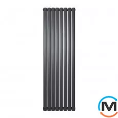 Радіатор дизайнерський Ideale Adele 12 8/1500/472 чорний, Колір: Чорний, Висота (мм): 1500, Ширина (мм): 472, Кількість рядів: 2, фото 