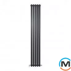 Радіатор дизайнерський Ideale Gloria 12 5/1800/295 чорний, Колір: Чорний, Ширина (мм): 295, Кількість рядів: 2, фото 