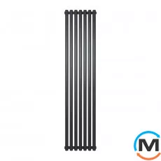 Радіатор дизайнерський Ideale Gloria 12 7/1800/413 чорний, Колір: Чорний, Ширина (мм): 413, Кількість рядів: 2, фото 