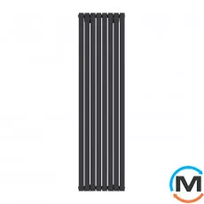Радіатор дизайнерський Ideale Jolanda 11 8/1800/472 чорний, Колір: Чорний, Висота (мм): 1800, Кількість секцій: 8, фото 