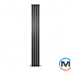 Радіатор дизайнерський Ideale Jolanda 12 4/1800/236 чорний, Колір: Чорний, Висота (мм): 1800, Кількість секцій: 4, фото 