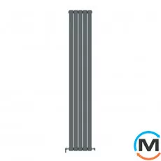 Радіатор дизайнерський Ideale Jolanda 12 5/1800/295 антрацит, Колір: Антрацит, Висота (мм): 1800, Кількість секцій: 5, фото 