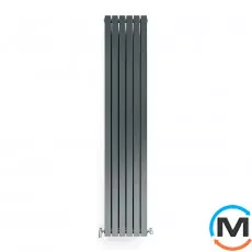 Радіатор дизайнерський Ideale Jolanda 12 6/1800/354 антрацит, Колір: Антрацит, Висота (мм): 1800, Кількість секцій: 6, фото 