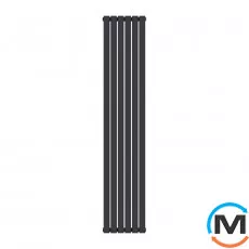 Радіатор дизайнерський Ideale Jolanda 12 6/1800/354 чорний, Колір: Чорний, Висота (мм): 1800, Кількість секцій: 6, фото 