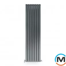Радіатор дизайнерський Ideale Vittoria 11 7/1800/476 антрацит, Виконання: Вертикальний, Колір: Антрацит, Висота (мм): 1800, Ширина (мм): 476, Кількість рядів: 1, фото 