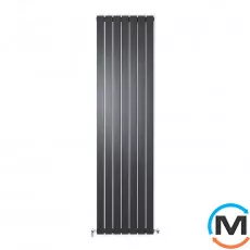 Радіатор дизайнерський Ideale Vittoria 11 7/1800/476 чорний, Виконання: Вертикальний, Колір: Чорний, Висота (мм): 1800, Ширина (мм): 476, Кількість рядів: 1, фото 