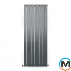 Радіатор дизайнерський Ideale Vittoria 11 9/1600/612 антрацит, Виконання: Вертикальний, Колір: Антрацит, Висота (мм): 1600, Ширина (мм): 612, Кількість рядів: 1, фото 