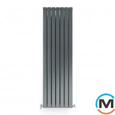 Радіатор дизайнерський Ideale Vittoria 12 7/1600/476 антрацит, Виконання: Вертикальний, Колір: Антрацит, Висота (мм): 1600, Ширина (мм): 476, Кількість рядів: 2, фото 