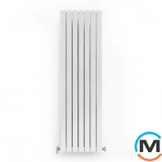 Радіатор дизайнерський Ideale Vittoria 12 7/1600/476 білий, Виконання: Вертикальний, Колір: Білий, Висота (мм): 1600, Ширина (мм): 476, Кількість рядів: 2, фото 