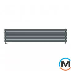 Радіатор дизайнерський Ideale Vittoria H 12 5/340/1600 антрацит, Виконання: Горизонтальний, Колір: Антрацит, Висота (мм): 340, Ширина (мм): 1600, Кількість рядів: 2, фото 