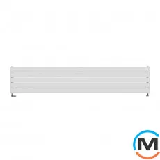 Радіатор дизайнерський Ideale Vittoria H 12 5/340/1600 білий, Виконання: Горизонтальний, Колір: Білий, Висота (мм): 340, Ширина (мм): 1600, Кількість рядів: 2, фото 