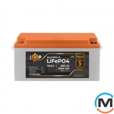 Акумулятор LogicPower LiFePO4 12V (12,8V) – 280 Ah (3584Wh) (BMS 150A/75A) пластик, фото 
