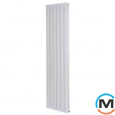 Вертикальний радіатор опалення ARTTIDESIGN Livorno II 6/1600/408/50 білий матовий, фото 