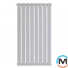 Вертикальний радіатор опалення ARTTIDESIGN Livorno II 8/1000/544 білий матовий, фото 