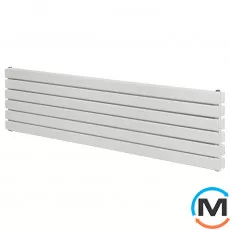 Горизонтальний дизайнерський радіатор опалення ARTTIDESIGN Livorno II G 6/408/1200/50 білий матовий, фото 