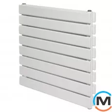 Горизонтальний дизайнерський радіатор опалювальний ARTTIDESIGN Livorno II G 8/544/1000 білий матовий, фото 