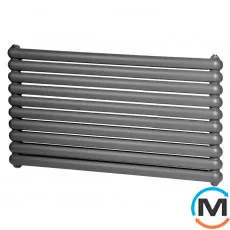 Горизонтальний радіатор опалення ARTTIDESIGN Sora 10/600/1200 сірий матовий, Виконання: Горизонтальний, Колір: Сірий, Висота (мм): 600, Глибина (мм): 110, Довжина (мм): 1200, фото 