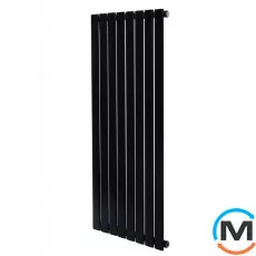 Дизайнерський радіатор опалення ARTTIDESIGN Livorno 8/1400/544 чорний матовий., фото 