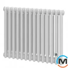 Трубчастий радіатор DeLonghi Multicolumn H=570 3-14 (секцій) конфігурація 0 (бічне 1/2") RAL9016, Підключення радіатора: Бокове, Виконання: Горизонтальний, Колір: Білий, Діаметр вхід/вихід: 1/2", Висота (мм): 570, Ширина (мм): 644, Глибина (мм): 107, фото 