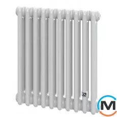 Трубчатый радиатор DeLonghi Multicolumn H=570 3-2 (секций) конфигурация 99 (боковое 11/4") SILVER нижнее подключение, Подключение радиатора: Боковое, Исполнение: Горизонтальный, Цвет: Серебристый, Диаметр вход/выход: 1 1/4", Высота (мм): 570, Ширина (мм): 92, Глубина (мм): 107, фото 