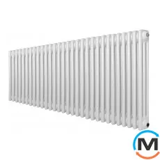 Радіатор ARTTIDESIGN Bari III G 30/600/1370/50 білий матовий горизонтальний дизайнерський, Підключення радіатора: Бокове, Виконання: Горизонтальний, Колір: Білий, Висота (мм): 600, Ширина (мм): 1370, Кількість рядів: 3, фото 