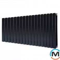Радіатор ARTTIDESIGN Livorno II G 18/500/1224/50 чорний матовий горизонтальний дизайнерський, фото 