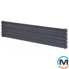 Радіатор ARTTIDESIGN Livorno II G 5/340/1800/50 сірий матовий горизонтальний дизайнерський, фото 