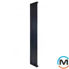 Радіатор ARTTIDESIGN Lucca 7/1800/324/50 чорний матовий дизайнерський вертикальний, Колір: Чорний, Ширина (мм): 324, Кількість секцій: 7, фото 