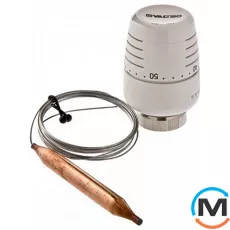 Термоголовка Valtec з виносним занурювальним датчиком 20-60С 2м., фото 