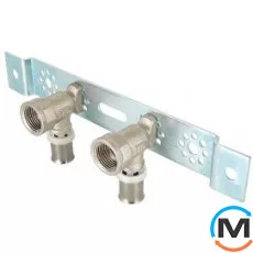 Valtec VTm.224 Монтажна планка з водорозетками прес 16х1/2", фото 