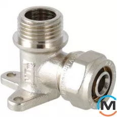 Valtec VTm.355 Водорозетка обжимная 16х1/2" нар., Вариант: Обычная, Тип резьбы: Наружная, Диаметр резьбы: 1/2", Диаметр (мм): 16, Рабочее давление (бар): 10, Материал: Сталь нержавеющая, фото 