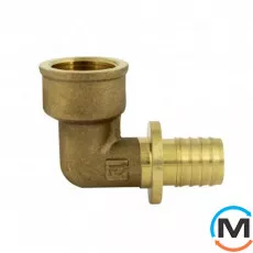 Натяжний куточок з внутрішнім різьбленням FADO SLICE NEW 25*3/4" ВН, Тип різьблення: Внутрішня, Діаметр різьблення: 3/4", Діаметр (мм): 25, Товщина стінки (мм): 3.5, фото 