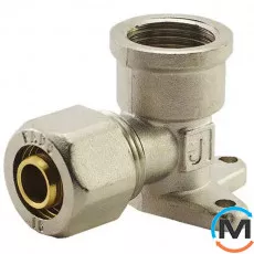 Обжим установочный угольник с переходом на внутреннюю резьбу FADO COMPRESS 20х1/2'', Диаметр (мм): 20, фото 