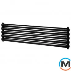 Горизонтальний радіатор опалення ARTTIDESIGN Sora 5/320/1800 чорний матовий, Виконання: Горизонтальний, Колір: Чорний, Висота (мм): 320, Глибина (мм): 105, Довжина (мм): 1800, фото 