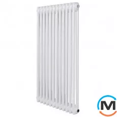 Вертикальний радіатор опалення ARTTIDESIGN Bari II 12/1200/560/50 білий матовий, Підключення радіатора: Нижнє, Виконання: Вертикальний, Колір: Білий, Висота (мм): 1200, Ширина (мм): 560, Кількість рядів: 2, фото 