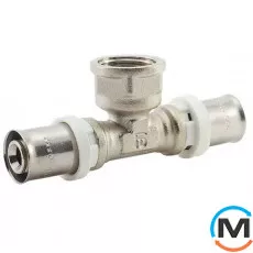 Пресс тройник с переходом на внутреннюю резьбу FADO PRESS 26x3/4"x26, Тип резьбы: Внутренняя, Диаметр резьбы: 3/4", Диаметр (мм): 26, фото 