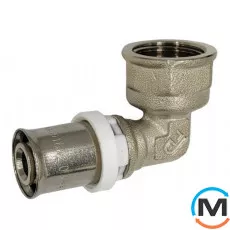 Пресс угольник с переходом на внутреннюю резьбу FADO PRESS 26х3/4", Тип резьбы: Внутренняя, Диаметр резьбы: 3/4", Диаметр (мм): 26, фото 