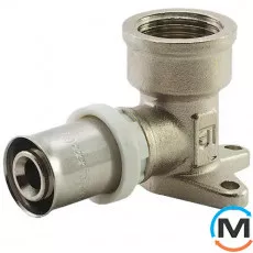 Пресс угольник инсталляционный с переходом на внутреннюю резьбу FADO PRESS 20х1/2", Диаметр (мм): 20, фото 