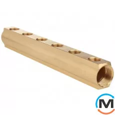 Балка коллекторная FADO 1"x1/2"-6, Количество выходов: 6, фото 