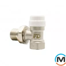 Кран радиаторный FADO термостатический 3/4" угловой, Диаметр резьбы: 3/4", Исполнение: Угловой, Диаметр (мм): 20, фото 