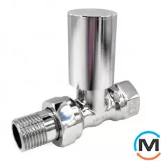 Кран радиаторный Хром Fado 1/2'' прямой верхний, Исполнение: Прямой, фото 