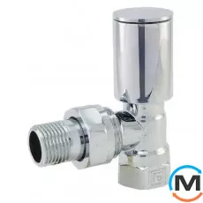 Кран радиаторный Хром Fado 1/2'' угловой верхний, Исполнение: Угловой, фото 