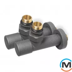 Комплект дизайн кранів Ideale Dante 1/2”x1/2” антрацит, Колір: Антрацит, фото 