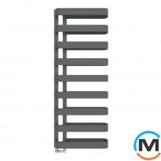 Сушка для рушників дизайнерська Ideale Gia 11 9/1300/500 антрацит, Колір: Антрацит, Висота (мм): 1300, фото 