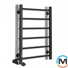 Сушка для рушників електрична Laris Альфа ЧФ(Ч) 6 500 х 600 ліве підключення R3, Виконання: Лівий, Висота (мм): 600, Ширина (мм): 525, фото 