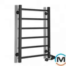 Сушка для рушників електричний Laris Альфа ЧФ(Ч) 6 500 х 600 праве підключення R3, Виконання: Правий, Висота (мм): 600, Ширина (мм): 525, фото 