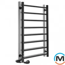 Сушка для рушників електрична Laris Альфа ЧФ(Ч) 8 500 х 800 ліве підключення R3, Виконання: Лівий, Висота (мм): 800, Ширина (мм): 525, фото 