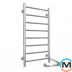 Сушка для рушників електричний Laris Альфа П8 400 х 800 праве підключення S3, Виконання: Правий, Висота (мм): 800, фото 