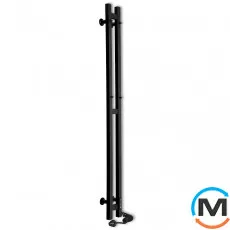 Сушка для рушників електрична Laris Дует ЧФ(Ч) 3 80 х 1200 праве підключення (Чорний колір) R3, Виконання: Правий, фото 