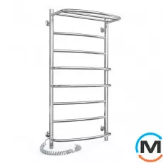 Полотенцесушитель электрический Laris Еврофлеш П8 500 х 1000 с полкой левое подключение S3, Исполнение: Левый, Высота (мм): 1000, фото 